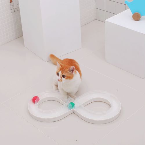 猫咪玩具转盘轨道隧道小猫宠物用具diy逗猫套装玩具